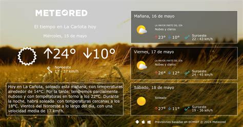 tiempo en la carlota 14 días|El Tiempo en La Carlota, Córdoba a 14 días